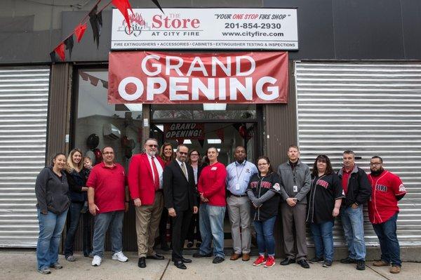 The Store at City Fire in Jersey City grand opening picture.