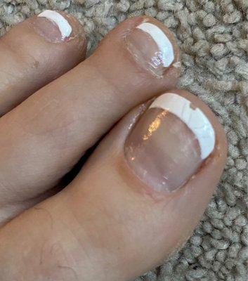 Next morning after my pedicure ‍