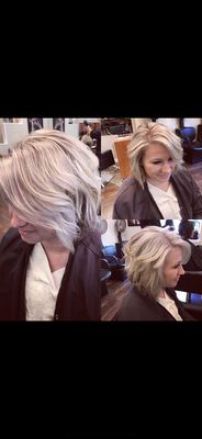 Heavy Blonde Hilite and custom glaze by Amanda Perno