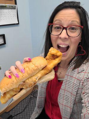 Their fish sandwich is HUGE!