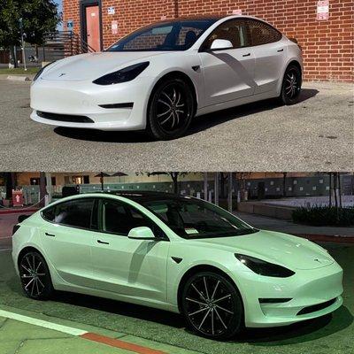 2021 Tesla model three with 20 inch rims from J & j tires