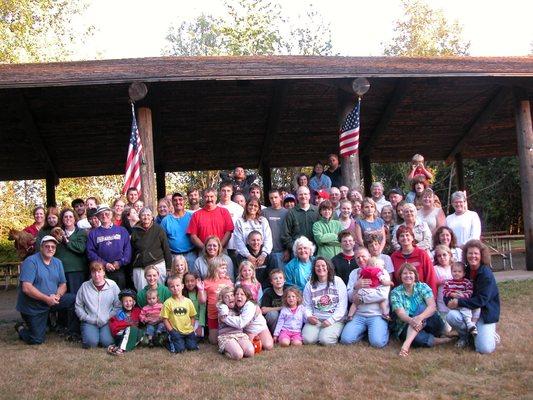 Just a few of us at Church Camp in July