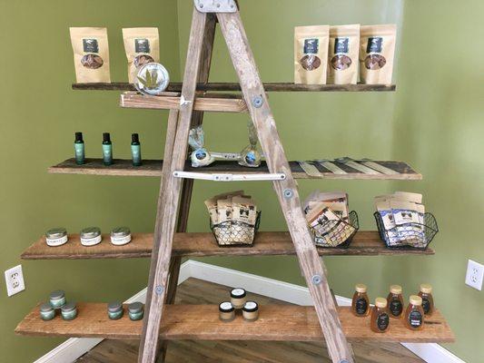 Hemp Skincare, bath products, and more local honey!