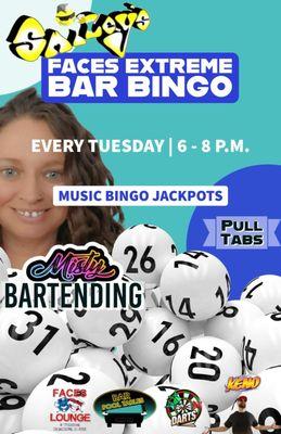 Bar bingo every Tuesday night!!!