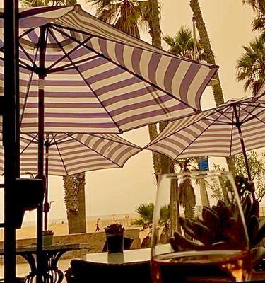 Outdoor patio seating @The Terrazza in the Casa Del Mar Hotel Santa Monica