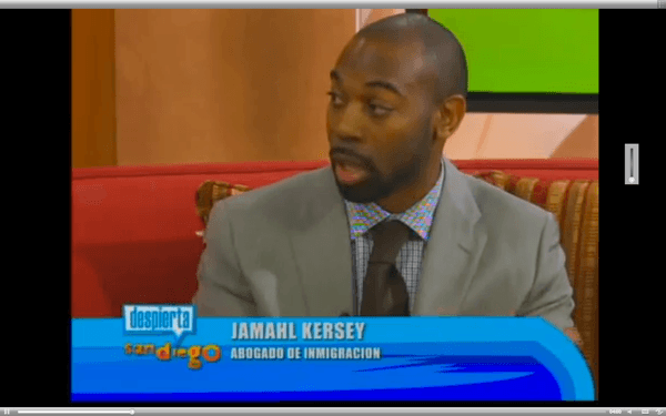 Attorney Jamahl C. Kersey on Univisión Discussing Prosecutorial Discretion