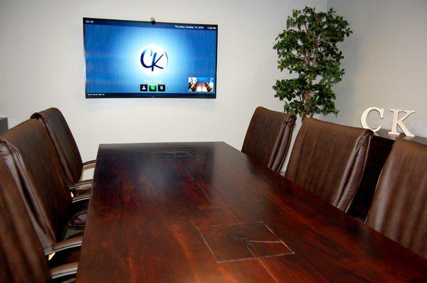 Video conferencing and meeting rooms available