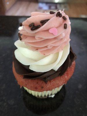 Neapolitan cupcake!!