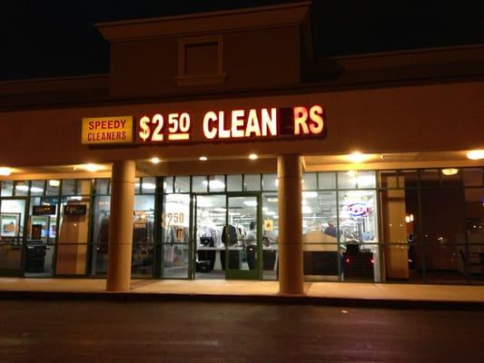 Speedy Cleaners storefront.