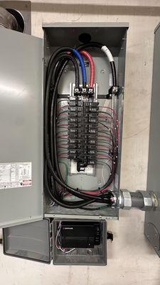 Sub panel installation