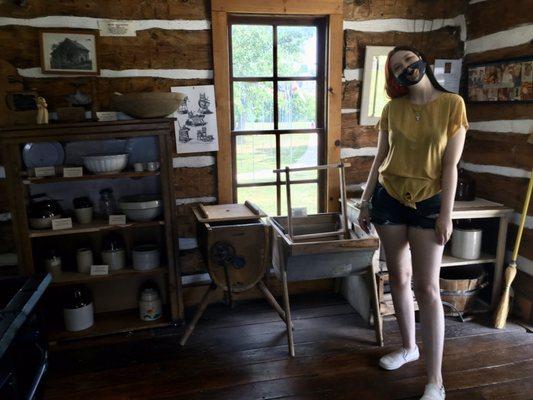 More inside the log cabin. One of only 2 in the state that is 2 stories.