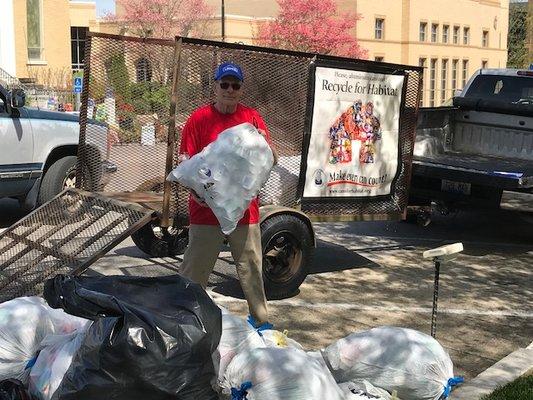 Habitat collects Aluminum cans and the proceeds help build affordable homes for deserving families.