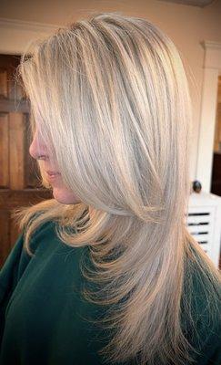 Blonde, platinum shade