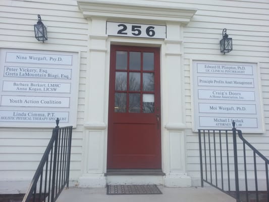 Outside office located at 256 North Pleasant Street, Amherst