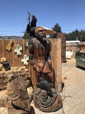 Chainsaw carving talent