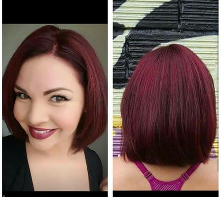 Cut & magenta color