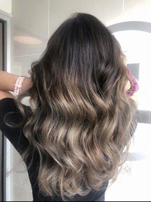 Ashy brown balayage