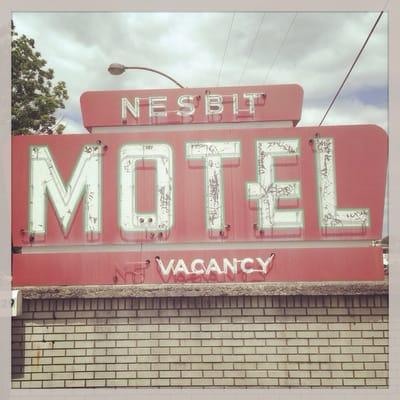 The cool vintage neon sign