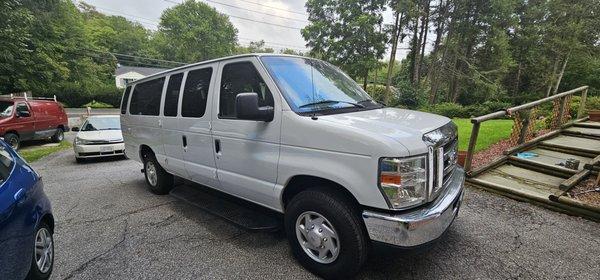 Dad's new van