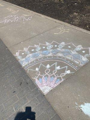 Sidewalk drawings