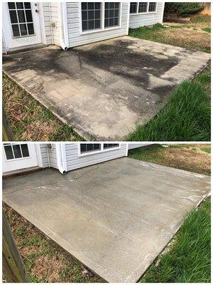 Before and after pressure washing and pressure washing services for Nashville, TN.