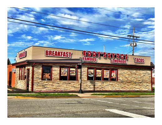 Eddy's Gyros.W Columbus Dr, East Chicago, IN  Gyros Burgers Hotdogs Sandwiches Italian Philly Chicken Wings IceCreams Lemonades etc. Cool.