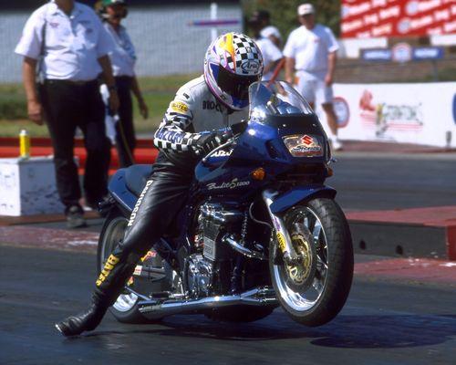 Owner Brock Davidson was the first rider in the world to run a seven-second 1/4 mile on a street legal motorcycle May 21, 2000