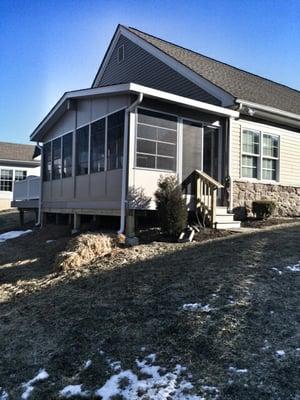 This is a three season sunroom addition we did in Allentown