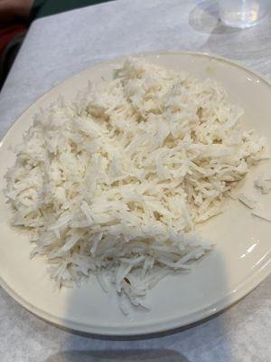 Large plate of rice per order