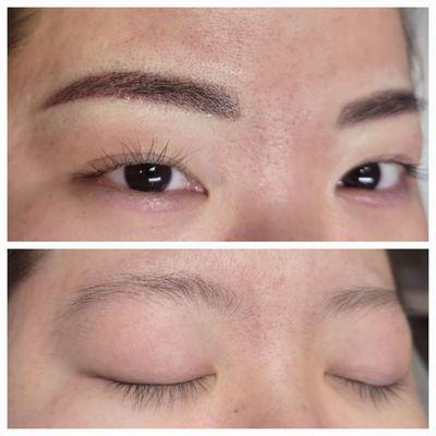 eyebrow shading