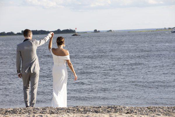 One of many happy couples | Longshore Pavilion by ONTHEMARC Events & Catering