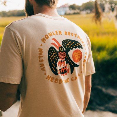 Howler Bros. T-shirts and boardshorts.