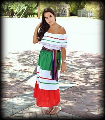 We carry many seasonal Mexican items including authentic embroidered dresses and blouses, in child to adult women's sizes.