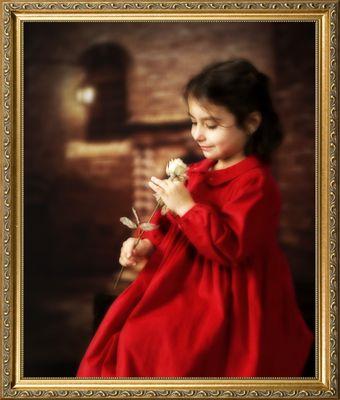 Elegant photo of a little girl