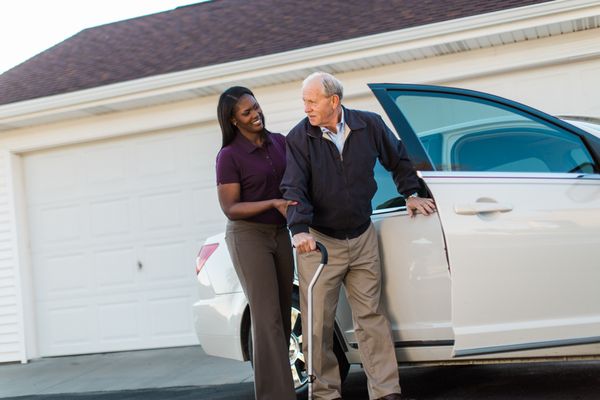 Our professional CAREGivers often provide transportation for our clients