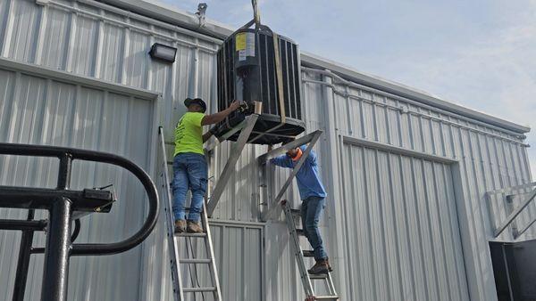 A small air conditioning unit install for a uhaul facility in New Port Richey Florida.