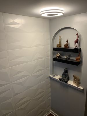 Geometric accent wall