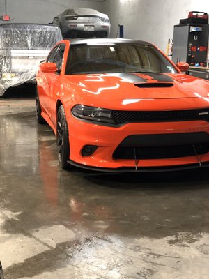 Dodge Charger after a ceramic coating