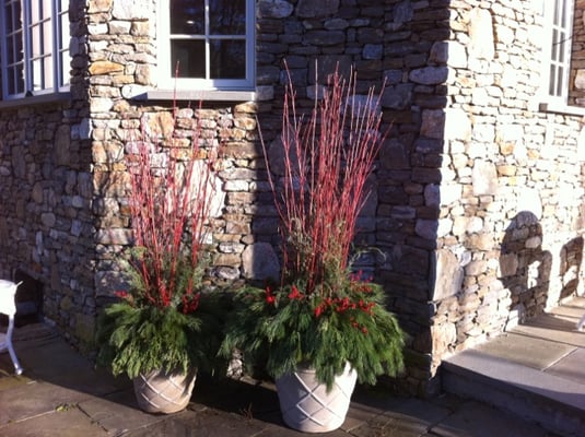 outdoor holiday arrangements