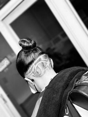 undercut + Freestyle design done by "ChamirCraft"