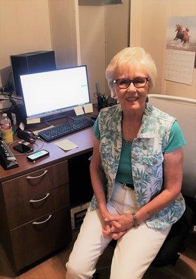 Nancy is happy to help with your questions, call us at (936) 295-1926