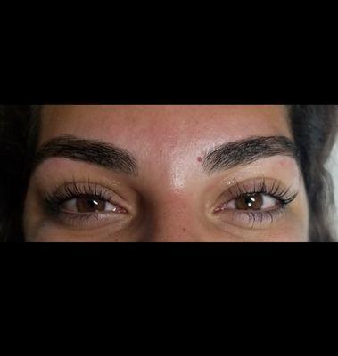 Brow wax and Lash Lift and Tint