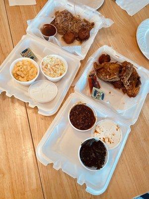 Hand Pulled Pork BBQ & fried chicken