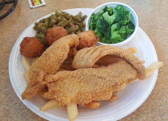 Catfish feast, not bad.