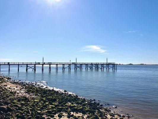 Pier view at waterfront park