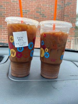 I ordered the first one on the left. It was to be mocha. The right is the replacement. Still no mocha.