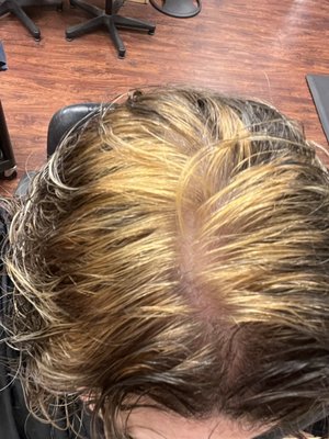 worst highlight job ever - burnt scalp