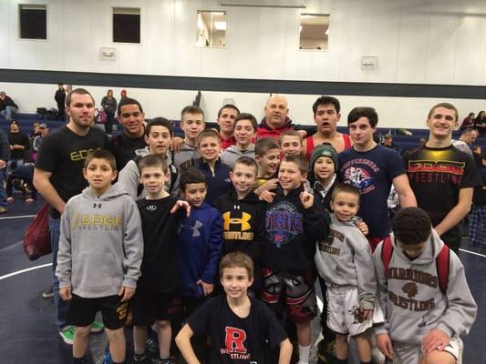 The Edge Wrestling team that took second place at the annual St. Augustine Holiday Duals at St. Augustine Prep!