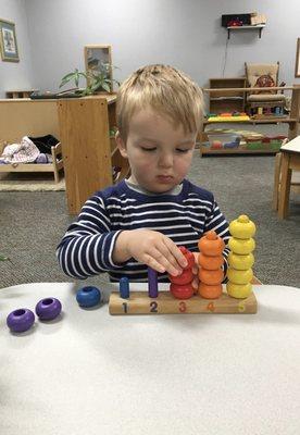 Daycroft toddler matching colors and numbers