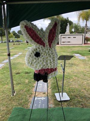 My grandmothers custom Playboy Bunny Arrangement (she was a dancer at the playboy club back in the day)